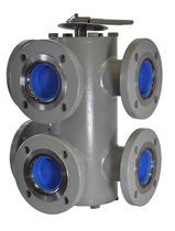 Six-port standard valve